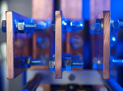 HPS Kontakt - 3 verbundene Kontaktschienen aus Kupfer